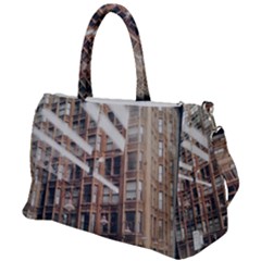 Chicago L Morning Commute Duffel Travel Bag by Riverwoman