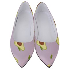 Avocado Green With Pastel Violet Background2 Avocado Pastel Light Violet Women s Low Heels by genx