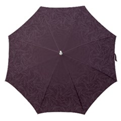 Organic Olive Leaves Pattern Hand Drawn Purple Red Wine Straight Umbrellas by genx