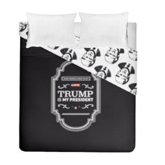 Trump Is My President Maga Label Beer Style Vintage Duvet Cover Double Side (full/ Double Size) by snek