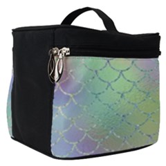 Pastel Mermaid Sparkles Make Up Travel Bag (small) by retrotoomoderndesigns