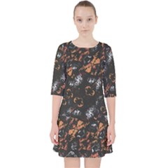 Fractal Vintage Grunge Print Design Pocket Dress by dflcprintsclothing