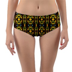 Ml 161 Reversible Mid-waist Bikini Bottoms by ArtworkByPatrick