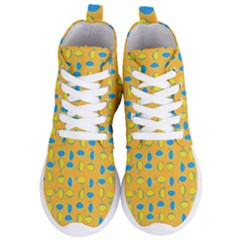 Lemons Ongoing Pattern Texture Women s Lightweight High Top Sneakers by Mariart