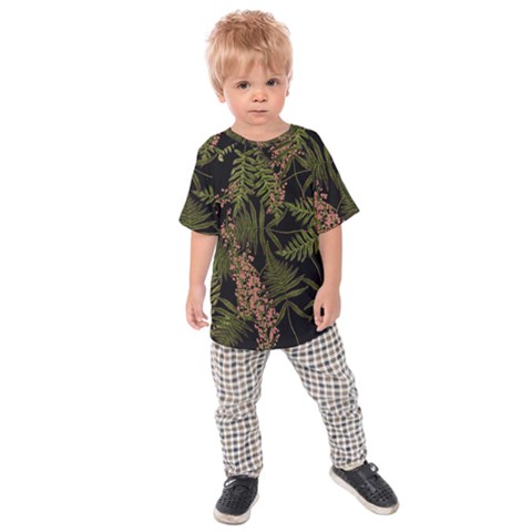 Fern Black Kids  Raglan Tee by snowwhitegirl