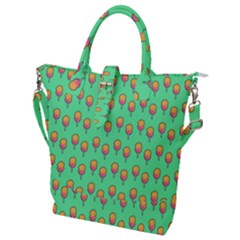 Cotton Candy Pattern Green Buckle Top Tote Bag by snowwhitegirl