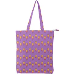 Cotton Candy Pattern Violet Double Zip Up Tote Bag by snowwhitegirl