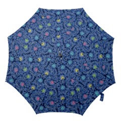 Floral Design Asia Seamless Pattern Hook Handle Umbrellas (small) by Pakrebo