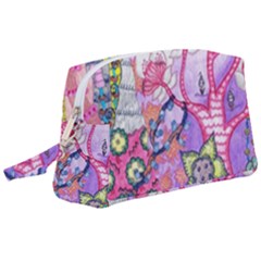 Trippy Forest Full Version Wristlet Pouch Bag (large) by okhismakingart