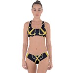 Colombian Navy Sleeve Insignia Criss Cross Bikini Set