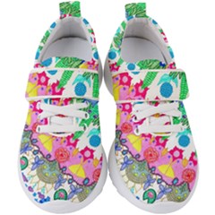 Plant Abstract Kids  Velcro Strap Shoes by okhismakingart