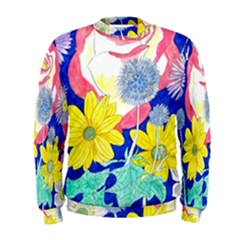 London Flora  Men s Sweatshirt by okhismakingart