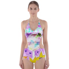 Artificial Substitution Cut-out One Piece Swimsuit by okhismakingart