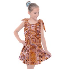 Electric Field Art Xviii Kids  Tie Up Tunic Dress by okhismakingart