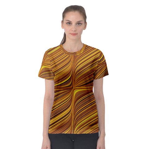 Electric Field Art Xxix Women s Sport Mesh Tee by okhismakingart