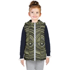 Electric Field Art Xxxii Kids  Hooded Puffer Vest by okhismakingart