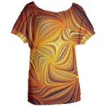 Electric Field Art LI Women s Oversized Tee