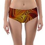 Electric Field Art LI Reversible Mid-Waist Bikini Bottoms