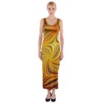 Electric Field Art LI Fitted Maxi Dress