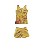 Electric Field Art LI Kids  Boyleg Swimsuit