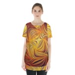 Electric Field Art LI Skirt Hem Sports Top