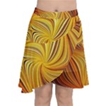 Electric Field Art LI Chiffon Wrap Front Skirt