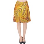 Electric Field Art LI Velvet High Waist Skirt