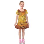 Electric Field Art LI Kids  Short Sleeve Velvet Dress