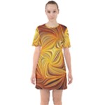 Electric Field Art LI Sixties Short Sleeve Mini Dress