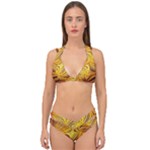 Electric Field Art LI Double Strap Halter Bikini Set