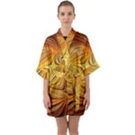Electric Field Art LI Quarter Sleeve Kimono Robe