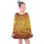Electric Field Art LI Kids  Long Sleeve Dress