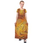 Electric Field Art LI Kids  Short Sleeve Maxi Dress