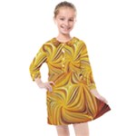 Electric Field Art LI Kids  Quarter Sleeve Shirt Dress