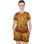 Electric Field Art LI Women s Tee and Shorts Set