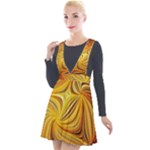 Electric Field Art LI Plunge Pinafore Velour Dress