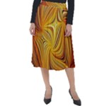 Electric Field Art LI Classic Velour Midi Skirt 