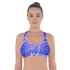 Electric Field Art Lvii Cross Back Sports Bra by okhismakingart