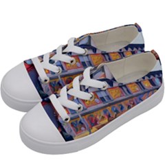 Coney Island Freak Show Kids  Low Top Canvas Sneakers by StarvingArtisan