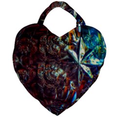 Chamber Of Reflection Giant Heart Shaped Tote by okhismakingart