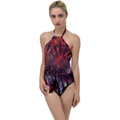 Crystal Daisy Go With The Flow One Piece Swimsuit by okhismakingart