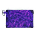 Queen Annes Lace in Blue and Purple Canvas Cosmetic Bag (Large) View1