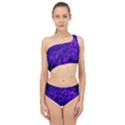 Queen Annes Lace in Blue and Purple Spliced Up Two Piece Swimsuit View1