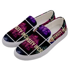 Floral Intensity Increases  Men s Canvas Slip Ons by okhismakingart