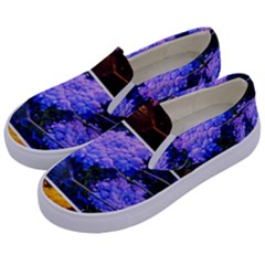 Primary Color Queen Anne s Lace Kids  Canvas Slip Ons by okhismakingart