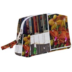 Floral Collage Wristlet Pouch Bag (large) by okhismakingart