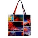 Sunset Collage Zipper Grocery Tote Bag View1