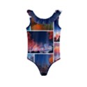 Sunset Collage Kids  Frill Swimsuit View1