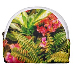 Fern Jungle Horseshoe Style Canvas Pouch by okhismakingart