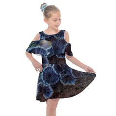 Tree Fungus Kids  Shoulder Cutout Chiffon Dress by okhismakingart